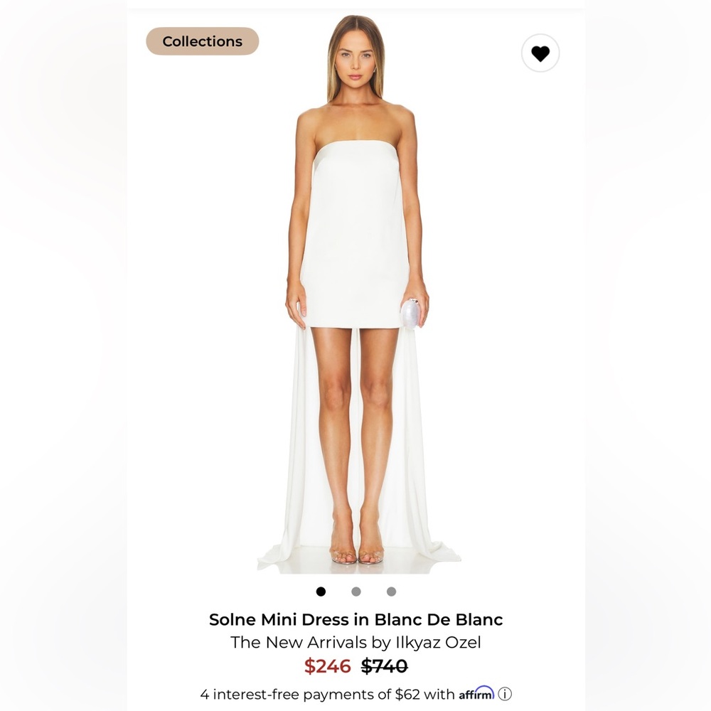 Strapless White Mini Dress